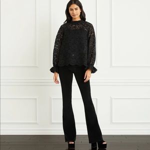Hill House- The Millie Top- Black Lace